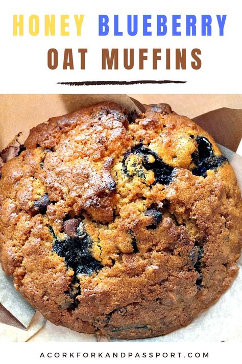 A healthy and decadent homemade blueberry oat muffin recipe made with a delicious kiss of honey and spices.  Hearty and sweet, they are great for breakfast or a snack.  #healthy #blueberry #muffin #oats #oatmeal #honey #quickbread #easy Healthy Blueberry Muffins Oatmeal, Oatmeal Blueberry Muffins, Oatmeal Blueberry Muffins Healthy, Toddler Baking, Blueberry Muffin Recipe Healthy, Blueberry Recipes Breakfast, Blueberry Oat Muffins, Honey Muffins, Blueberry Oatmeal Muffins