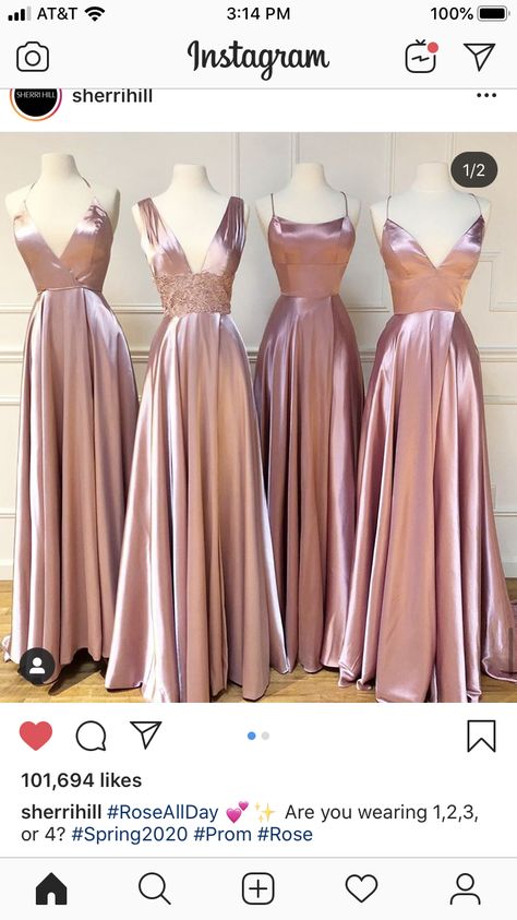 Cute Bridesmaid Dresses, Bridesmaid Poses, Prom Dress Inspo, Bridesmaid Dress Collection, Rose Bridesmaid Dresses, Dusty Blue Bridesmaid Dresses, V Dress, Classy Prom Dresses, Blue Bridesmaid Dresses