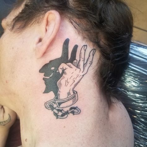 Good and evil whispering demon tattoo Demon Whispering In Ear Tattoo, Devil Whispering In Ear Tattoo, Human Skull Drawing, Small Face Tattoos, Strong Tattoos, Shadow Tattoo, Aesthetic Tattoos, Pretty Hand Tattoos, Demon Tattoo