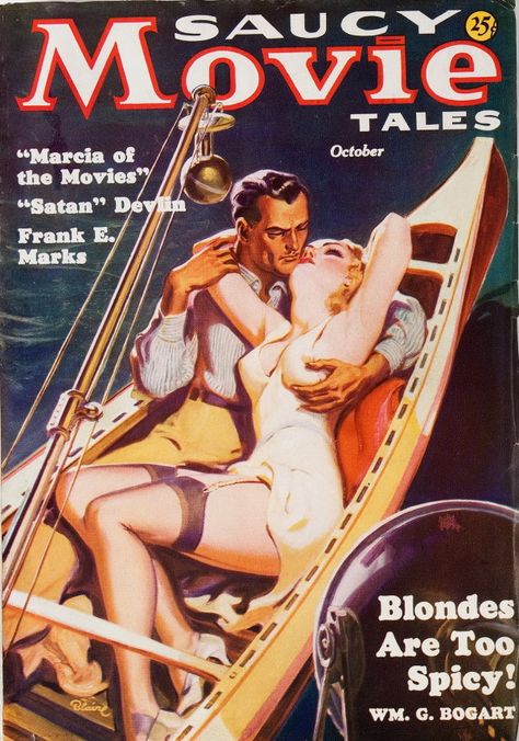 Saucy Movie Tales Oct 1936 Pulp Fiction Magazine, Pulp Fiction Book, Pulp Fiction Art, Pulp Covers, Magical Rainbow, Pulp Magazine, Cult Movies, Pulp Art, Dark Heart