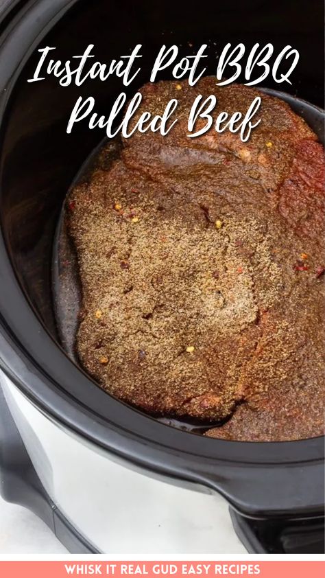 BBQ Pulled Beef (aka Shredded Beef) in the Instant Pot. Pulled Beef Instant Pot, Slow Cooker Pulled Beef, Bbq Pulled Beef, Chuck Roast Crock Pot Recipes, Pressure Cooker Roast, Shredded Beef Sandwiches, Bbq Beef Sandwiches, Amazing Slow Cooker Recipes, Beef Recipe Instant Pot