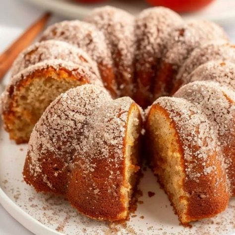 Apple Cider Donut Bundt Cake Apple Cider Donut Bundt Cake, Donut Bundt Cake, Apple Cider Donut Cake, Bunt Cake Recipe, Monthly Ideas, Bundt Pan Recipes, Fall Sweets, Cottage Recipes, Apple Bundt Cake