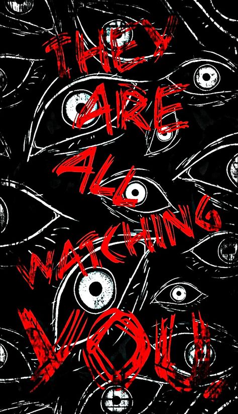 Creepy Eyes, Goth Wallpaper, Eyes Wallpaper, Emo Wallpaper, Iphone Wallpaper Themes, Edgy Wallpaper, A Wallpaper, Dark Art Illustrations, Scary Art