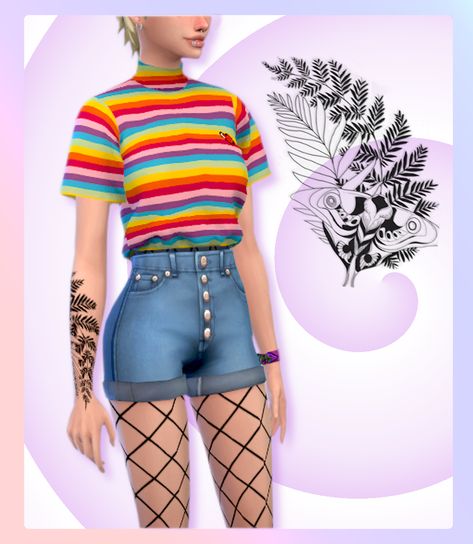 bludepth:   ellie’s tattoo from the last of us for... - simmingdaily Ellie's Tattoo, Sims 4 Nails, Sims 4 Tattoos, Sims 4 Challenges, Sims 4 Cas Mods, The Sims 4 Download, Sims4 Clothes, Sims 4 Cas, Sims 4 Cc Finds