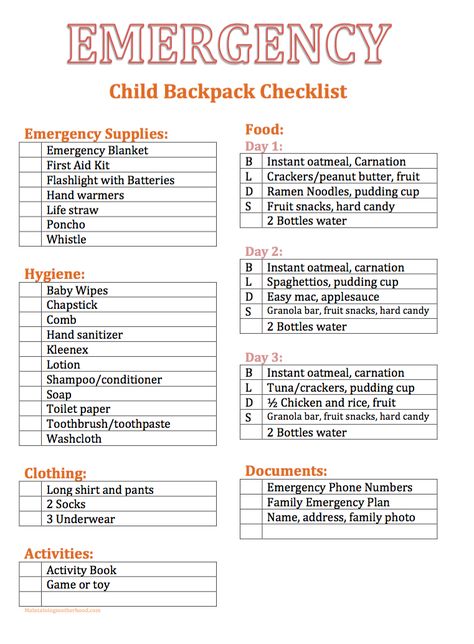 Do you have 72 Hour Kits for your family? Follow the simple checklist and menu plan to put together everything you need for a 72 Hour Kit for Kids today! Emergency Kit For Kids, 72 Hour Kit, 72 Hour Emergency Kit, Emergency Checklist, School Emergency Kit, Emergency Preparedness Food, Emergency Binder, Emergency Prepardness, 72 Hour Kits