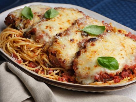 Food Network Kitchen's 100+ Best Recipes | Recipes, Dinners and Easy Meal Ideas | Food Network Saturday Recipes, Mc Chicken, Tv Recipes, Chicken Casseroles, Parmesan Pasta, Chicken Dish, Spaghetti Pasta, Chicken Parmesan, Boneless Skinless Chicken Breast