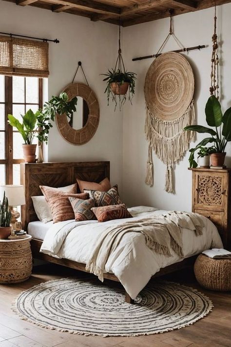 Bedroom For Teenage Girl, Colorful Bohemian Bedroom, Modern Bohemian Bedroom Decor, Room Oasis, Bedroom Canvas Art, Bohemian Bedroom Inspiration, Modern Bohemian Bedroom, Boho Bedroom Furniture, Independent Lifestyle