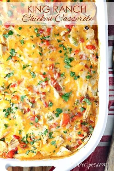 Southwest Casserole, King Ranch Casserole, King Ranch Chicken Casserole, Chicken Peppers, King Ranch Chicken, Chicken Lombardy, Casserole Chicken, Ranch Chicken Casserole, King Food