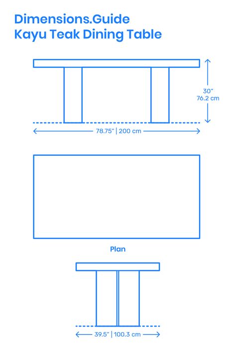 Furniture Dimensions Standard, Japanese Dining Table, Teak Wood Table, Table Sketch, Modern Classic Kitchen, Interior Design Sketchbook, Diy Furniture Building, Dining Table Height, Table Measurements