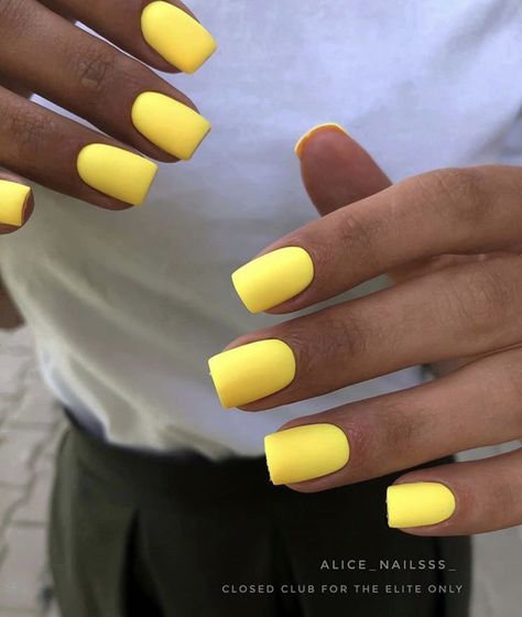 Snow Nails, Yellow Nails Design, August Nails, Nails 2021, Easter Nails, Yellow Nails, Hot Nails, Dope Nails, Nail Manicure