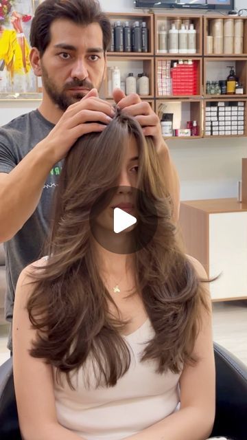 Burak ALTUN on Instagram: "Always the best 💪🏽  Wolfcutting✂️✂️  . . . #hairstyles #haircutting #haircuttingvideo #hair #wolfcut #kesimmodelleri #çukurovaüniversitesi" Wolf Cut On Long Hair, Wolf Cut For Long Hair, Hairstyles Wolfcut, Wolf Cut Haircut, Wolfcut Hairstyles, Wolf Haircut Long Hair, Wolfcut Long Hair, Wolf Cut Hairstyle, Wolf Cut Long Hair