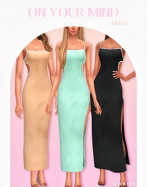 On Your Mind Dress | Patreon Sims4 Dress Patreon, Sims 4 Cc Dresses Formal Maxis Match, Sims 4 Maxi Dress, Sims 4 Dresses Patreon, Sifix Sims 4, Cc Dress Sims 4, Sims 4 Dress Cc Maxis Match, Sims4 Shirts, Sims 4 Maxis Match Dress