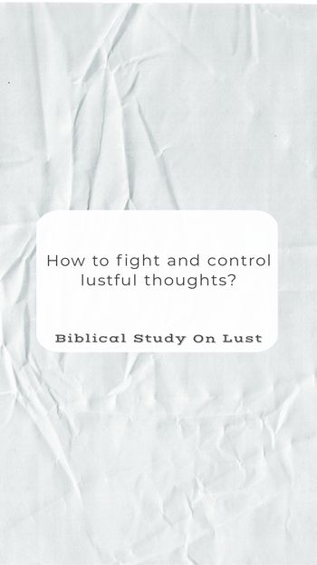 How to fight and control lustful thoughts? How To Stop Being Lustful, Verses About Temptation, Biblical Studies, Bible Notes, Jesus Is Life, The Bible, Bible Study, Verses, Bible Verses