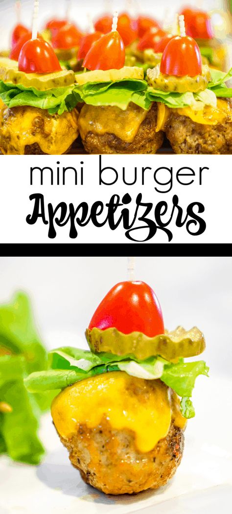 Mini Burger Appetizers. Cheeseburger Meatballs. Summer Appetizers. Superbowl Appetizer Ideas. Cheeseburger Meatballs, Meatball Sliders Recipes, Cocktail Meatball Recipes, Mini Cheeseburger, Mini Burger Appetizers, Gluten Free Meatballs, Cheese Stuffed Meatballs, Cocktail Meatballs, Mini Burger