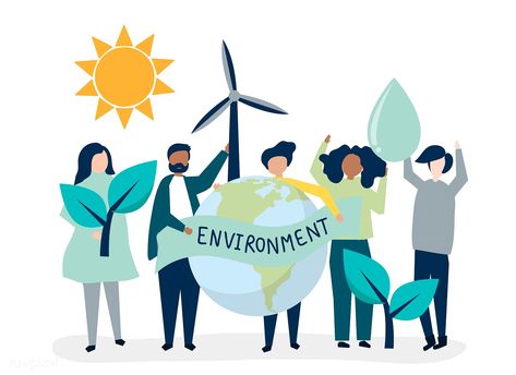 People with environmental sustainability concept | free image by rawpixel.com Unique Business Ideas, Planet Drawing, Tree Icon, Free Illustration Images, Environmental Justice, Environmental Sustainability, Environmental Conservation, Environmental Awareness, Green City