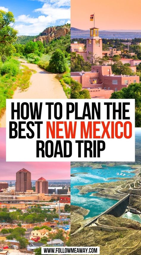 How to Plan the Best New Mexico Road Trip Things To See In New Mexico, New Mexico Travel Beautiful Places, New Mexico Travel Road Trips, New Mexico Road Trip Map, New Mexico Travel Itinerary, Things To Do In New Mexico, New Mexico National Parks, Road Trip National Parks, Mexico Road Trip