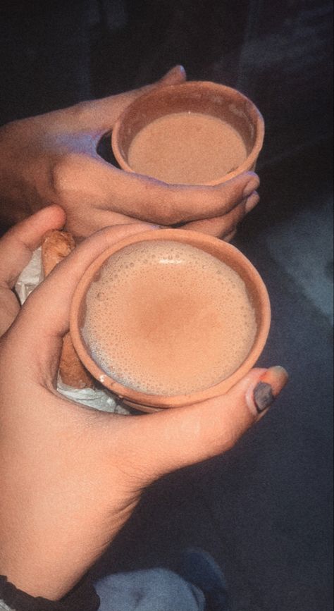 Tumhare hisse ki chai manga li hai, Mere hisse ka ishq lete aana bs Chai With Girl, Chai Wallpaper, Chai Aesthetic, Daaru Party, Daaru Party Pic, Party Pic, Eating Food Funny, Couple Hands, Food Funny