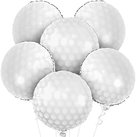 KatchOn, Huge Golf Balloons for Golf Party - 18 Inch | Golf Ball Balloons for Hole In One Birthday Decorations | Golf Balloon arch for Golf Birthday Party Decorations | Masters Golf Party Decorations Golf Themed Party, Ball Balloons, Golf First Birthday, Golf Theme Party, Golf Party Favors, Golf Party Decorations, Birthday Decorations For Men, Golf Birthday Party, Ball Birthday Parties