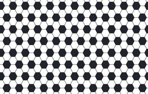 Hexagon Vector, Football Background, Background Black And White, Black And White Pattern, Kids Frames, Background Black, Sports Balls, White Patterns, Seamless Pattern