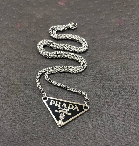 Nike Trending Shoes, Trending Shoes For Men, Best Sandals For Men, Prada Milano, Vintage Prada, Classy Jewelry, Black Pendant, Silver Lockets, Dream Jewelry