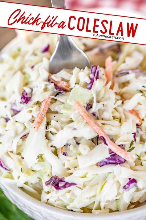 Cabbage Slaw For Chicken Sandwich, Coleslaw Recipe Chick Fil A, Plain Chicken Recipe, Cabbage And Carrots, Egg Salad Sandwich Recipe, Coleslaw Recipe Easy, Coleslaw Salad, Bbq Sandwich, Coleslaw Dressing