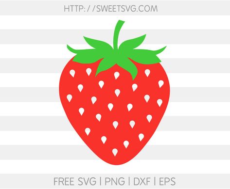 Strawberry Svg, Svg Free Files, Free Svg, Silhouette Designer Edition, Svg File, 4th Of July, Transparent Background, Original Designs, Cricut