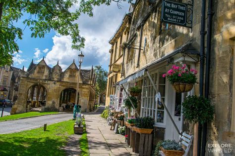 10 Picture Postcard Places To Visit In The Cotswolds - Explore With Ed British Village, Arlington Row, Chipping Campden, Cotswolds Cottage, Cotswold Villages, Uk Trip, Castles In England, Family Days Out, Sustainable Tourism