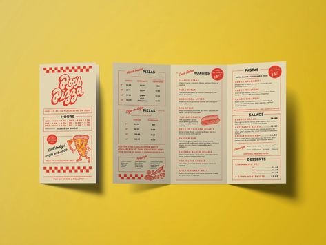 Togo Menu Design, Pamplet Layout Design, Retro Menu Design, Pamplet Design, Pizza Menu Design, Menu Design Layout, Brochure Food, Menu Design Inspiration, Diner Menu