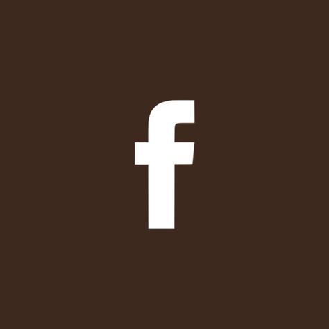 Facebook Brown Logo, Brown Aesthetic Facebook Cover, Facebook Logo Aesthetic Brown, Coffee App Icon Aesthetic, Facebook Icons Aesthetic, Brown Facebook Icon, Apps Icons Aesthetic, Facebook Icon Aesthetic, Brown Icons Aesthetic