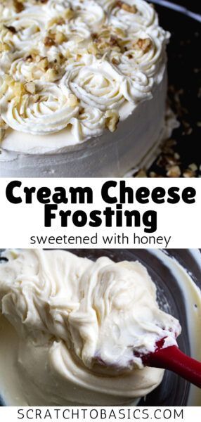 Are you looking for a cream cheese frosting that is free from refined sugar? This is the recipe for you! Sweetened with honey and delicious! Honey Sweetened Frosting, Honey Icing Recipe, Cream Cheese Frosting With Honey, Cream Cheese Honey Frosting, Gluten Free Cream Cheese Frosting, Paleo Cream Cheese Frosting, Low Sugar Cream Cheese Frosting, Cookies With Honey Instead Of Sugar, Cream Cheese Frosting No Powdered Sugar