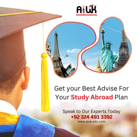 Get Your Best Advise For Your Study Abroad Plan. #studyinuk #studyInAustria #studyinengland #canada #studyinlondon #university #studentvisa #studyoverseas #studyinaustralia #overseaseducation #visa #student #internationalstudents Study In England, Study In London, Overseas Education, International Students, Study Abroad, University, Education, How To Plan