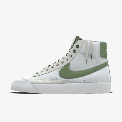 Nike Blazer Mid '77 By You Custom Shoes Custom Shoes Nike, Custom Nike Blazers, Nike Blazer Mid 77, Nike Blazers Mid, Nike Blazer Mid, Blazer Mid, Custom Nikes, Nike Blazer, Shoes Nike