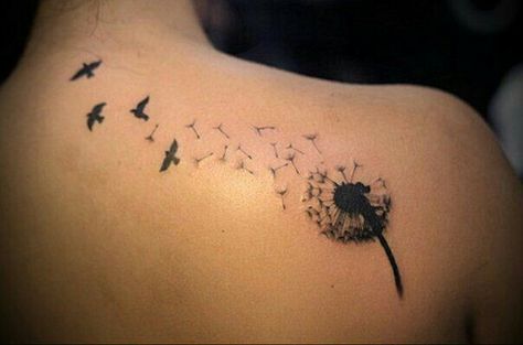 B Dandelion Fashion, Dandelion Tattoo Design, Daughter Tattoo, Dandelion Tattoo, Mommy Tattoos, Geniale Tattoos, Cute Small Tattoos, Cute Tattoos For Women, Feather Tattoos