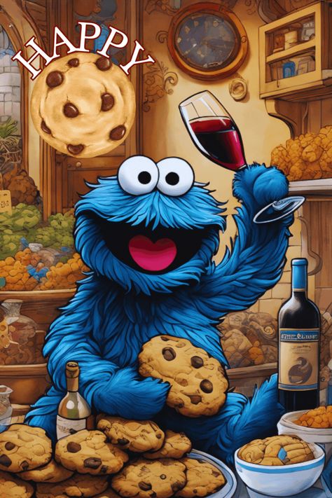 Cheers to the most delicious day of the year! Happy Cookie Day everyone, let's celebrate with our favorite treats! #cookieday #cookiemonster #celebrate #cookies #treatyourself Cookie Monster Drawing, Monster Images, Cookie Monster Wallpaper, The Cookie Monster, 3d Wallpaper Cute, Sesame Street Muppets, Nom Nom Nom, Treating Yourself, Harley Davidson Art