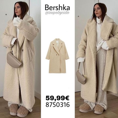 @inspobycido on Instagram: "@bershka Teddy Coat🧸 Link in my Story / Dez Highlight🤍 Follow @inspobycido for more🦋 * ad Price and stock may change from country to country #coat #fauxfur #fauxfurcoat #teddycoat #inspo #bershka #style #discoverunder10k #revolveme #fblogger #styleguru #beigeaesthetic #bloggerfashion" Beige Teddy Coat Outfit, Teddy Coat Outfit, Style Guru, Teddy Coat, Winter Fits, Beige Aesthetic, Coat Outfits, My Story, Office Outfits