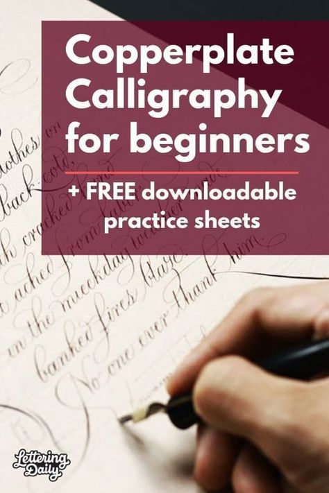 Caligrafia Copperplate, Calligraphy Worksheet, Calligraphy Tutorial, Copperplate Calligraphy, Calligraphy For Beginners, Learn Calligraphy, Calligraphy Practice, Calligraphy Handwriting, Lettering Alphabet Fonts