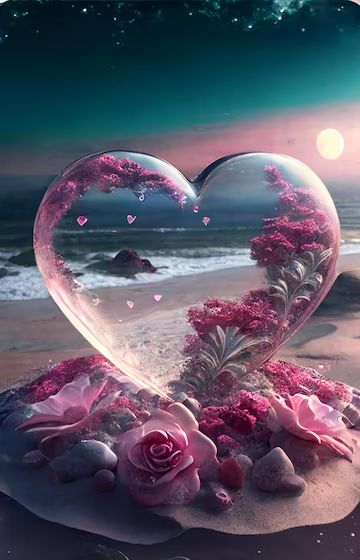 Heart Shaped Images, Beautiful Heart Pictures, Heart Shaped Flowers, Rosé Beach, Choosing Joy, Pink Flowers Background, Beautiful Hearts, Animation Wallpaper, About Heart