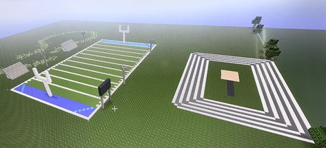 Track and football field - Minecraft town ideas (full city) #minecraftxbox #minecrafthouse #amazingcreations #minecraft #minecraftfurniture #minecraftarchitecture Minecraft Town Ideas, Minecraft Town, Town Ideas, Minecraft Furniture, Minecraft City, Minecraft Architecture, Football Field, A Football, Minecraft Houses