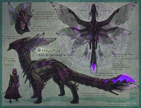 Ameth 4 Wings Dragon, Six Winged Dragon, Dragon Like Creatures, 4 Winged Dragon, Wings Creature, Four Winged Dragon, Space Wings, Monster People, Dragons Flying