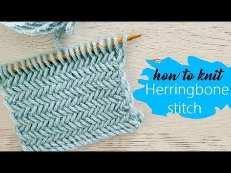 How to knit perfectly The Herringbone stitch Tutorial - YouTube Knitting Herringbone Stitch, Herringbone Knitting Pattern, Knitting Symbols, Herringbone Stitch Knitting, Herringbone Stitch Tutorial, Stitch Step By Step, Herringbone Knit, Crochet Potholder, Crochet Potholder Patterns