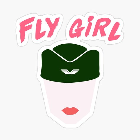 Flight Attendant Sticker, Buy Stickers, Original Gifts, Fly Girl, Girl Stickers, Flight Attendant, Flight, Digital Sticker, School Projects