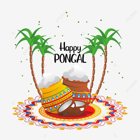 Pongal Illustration, Pongal Pictures, Pongal Poster, Pongal Festival Images, Pongal Wishes, Kids Branding Design, Banner Cartoon, Pongal Celebration, Ganpati Decor