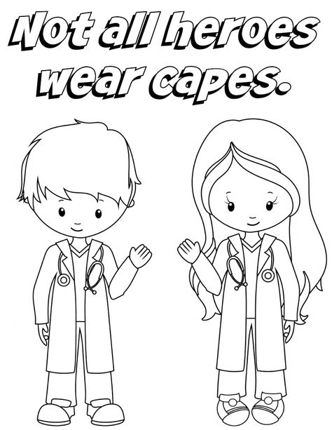 Nanny to Mommy: "Not All Heroes Wear Capes" - Doctor/Nurses Colori... Book Report Alternatives, Numbers Preschool Printables, Preschool Construction, Preschool Weather, Free Printable Activities, Health Activities, Numbers Preschool, Preschool Printable, Free Homeschool