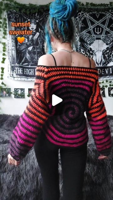 👁 handmade crochet clothes & accessories 👁 on Instagram Spiral Sweater, Handmade Crochet, Crochet Clothes, Knit Crochet, Outfit Accessories, Knitting, Crochet, Clothes, Color