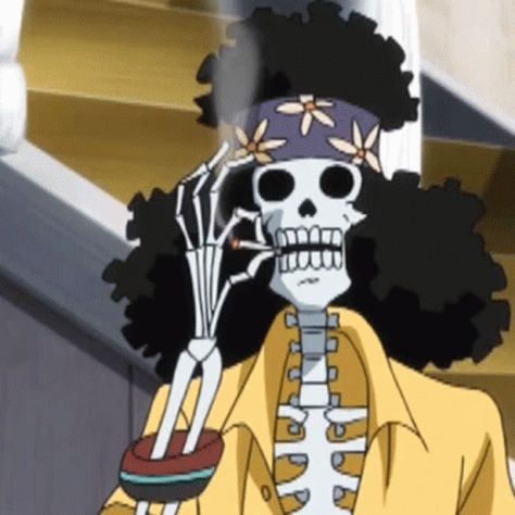 Brook One Piece, One Piece Gif, Skeleton, Gif, One Piece