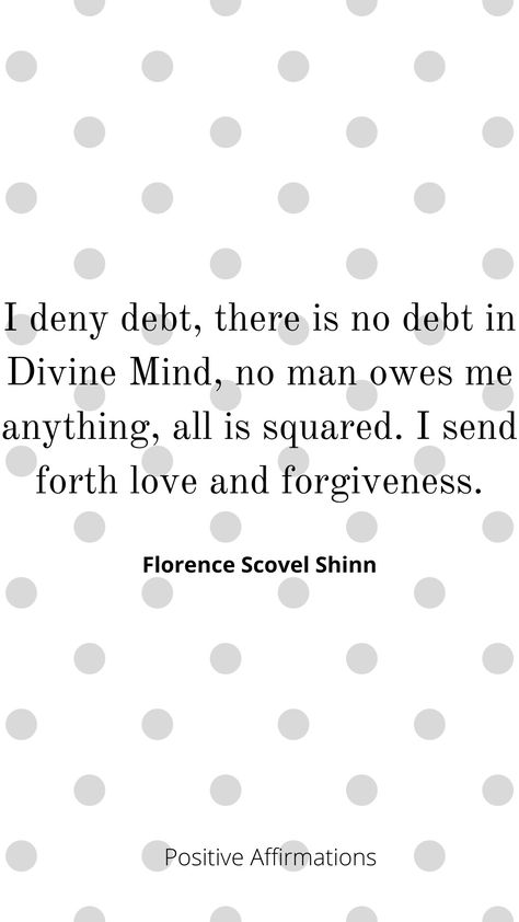 Get debt free and open to abundance by affirming this #loa #dailyquotes #abundance affirmations #selflove #finance #growth #money #manifestation #iamquotes #selftalk #lawofattraction #reprograming subconscious #debtfree I Am Quotes, Florence Scovel, Intrusive Thoughts, Love And Forgiveness, Money Manifestation, Abundance Affirmations, Positive Self Affirmations, Debt Free, Financial Tips