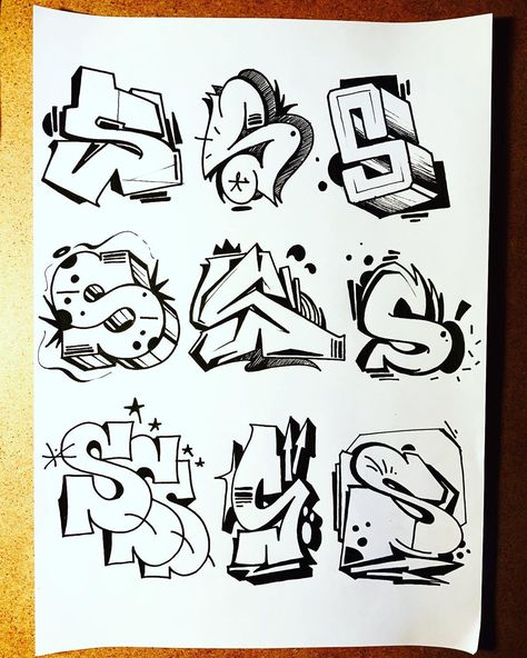 Mr.iös en Instagram: “Letter S 🤝 Your favorite? ————————————————— #graffiti #graffitihamburg #graff #typography #calligraphy #font #lettering #letters #write…” S Graffiti Letter, Graffiti Words Ideas, Letter S Graffiti, Graffiti Letter S, Graffiti Letter N, Graffiti Letter R, Street Art Font, Graffiti Letter E, Graffiti Letters Styles