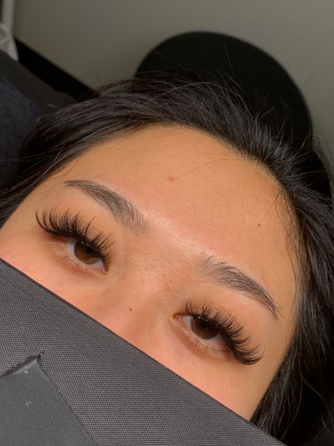 Super Wispy Lash Extensions, Spaced Out Lash Extensions, Eyelash Extensions On Straight Lashes, Spiky Hybrid Lash Extensions, Volume Anime Lash Extensions, Hybrid Kitten Eye Lash Extensions, Fluffy Wispy Hybrid Lash Extensions, Whispie Lashes Extensions, Textured Lash Extensions