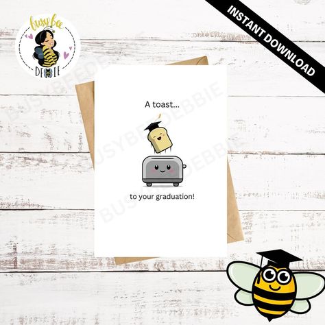 Funny Graduation Card Class of 2023 Graduation Card Food - Etsy Graduation Puns, Funny Grad Cards, Graduation Card Funny, Funny Toasts, Funny Graduation Cards, Graduation Funny, Pun Card, Graduation Gifts For Her, High School Graduation