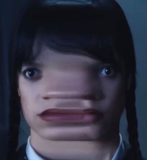 Jenna Ortega Cursed Pictures, Wednesday Addams Meme, Jenna Ortega Funny, Wednesday Memes, Hair Meme, Elizabeth Lail, Imperfection Is Beauty, Movie Pic, Scary Mask